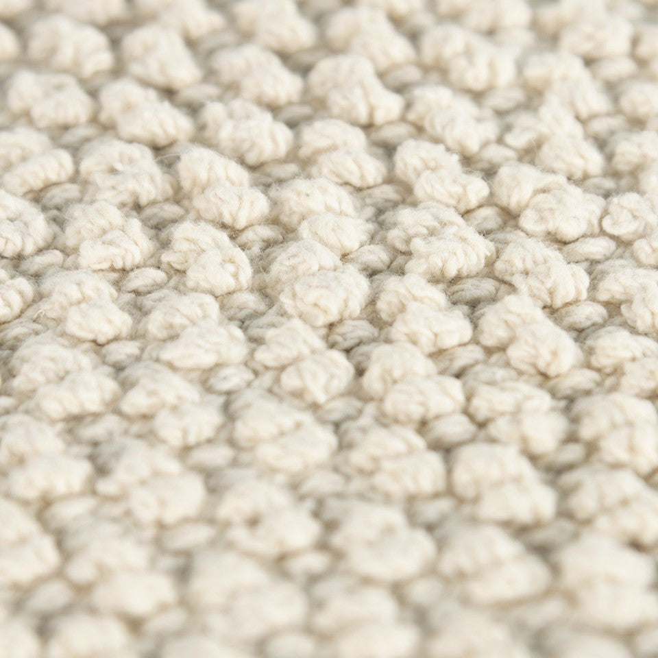 Natural Beige Nubby Textured Modern Throw Pillow