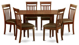 7 Pc Small Dinette Set For Small Spaces -Table And 6 Dining Table Chairs