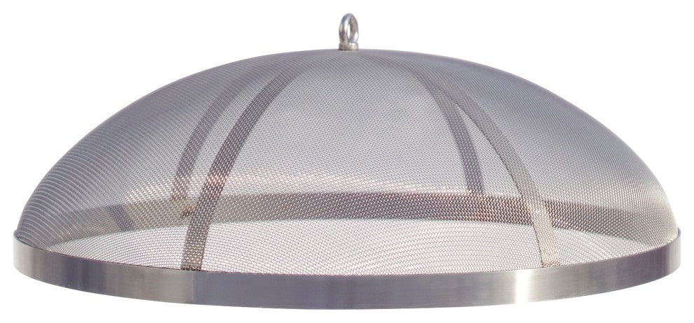 Curonian Fire Pit Spark Screen Stainless Steel, Medium, Medium