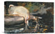 "Deer Drinking" Stretched Canvas Giclee by Winslow Homer, 16"x11"