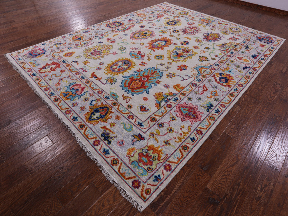 9' 2" X 12' 0" Turkish Oushak Handmade Wool Rug - Q14797