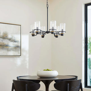 Quorum International 627-6 Lazo 6 Light 28"W Chandelier - Textured Black