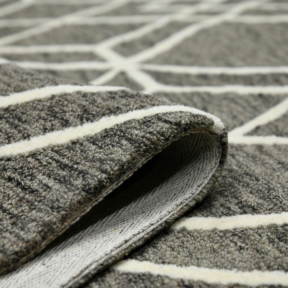 Vista Duncan Area Rug, Taupe, 9' x 13', Geometric