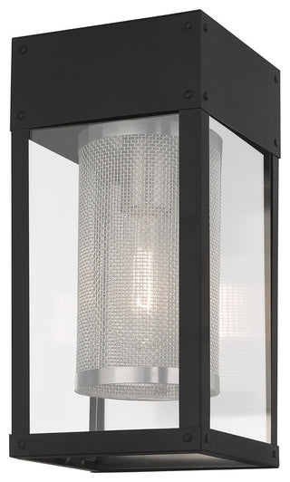 Contemporary Black Outdoor Wall Lantern
