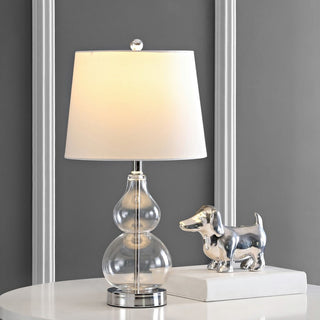 Safavieh Brisor Table Lamp Set of 2 Clear/Chrome