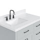 Ariel Hepburn 36" Single Rectangle Sink Vanity, Carrara Quartz