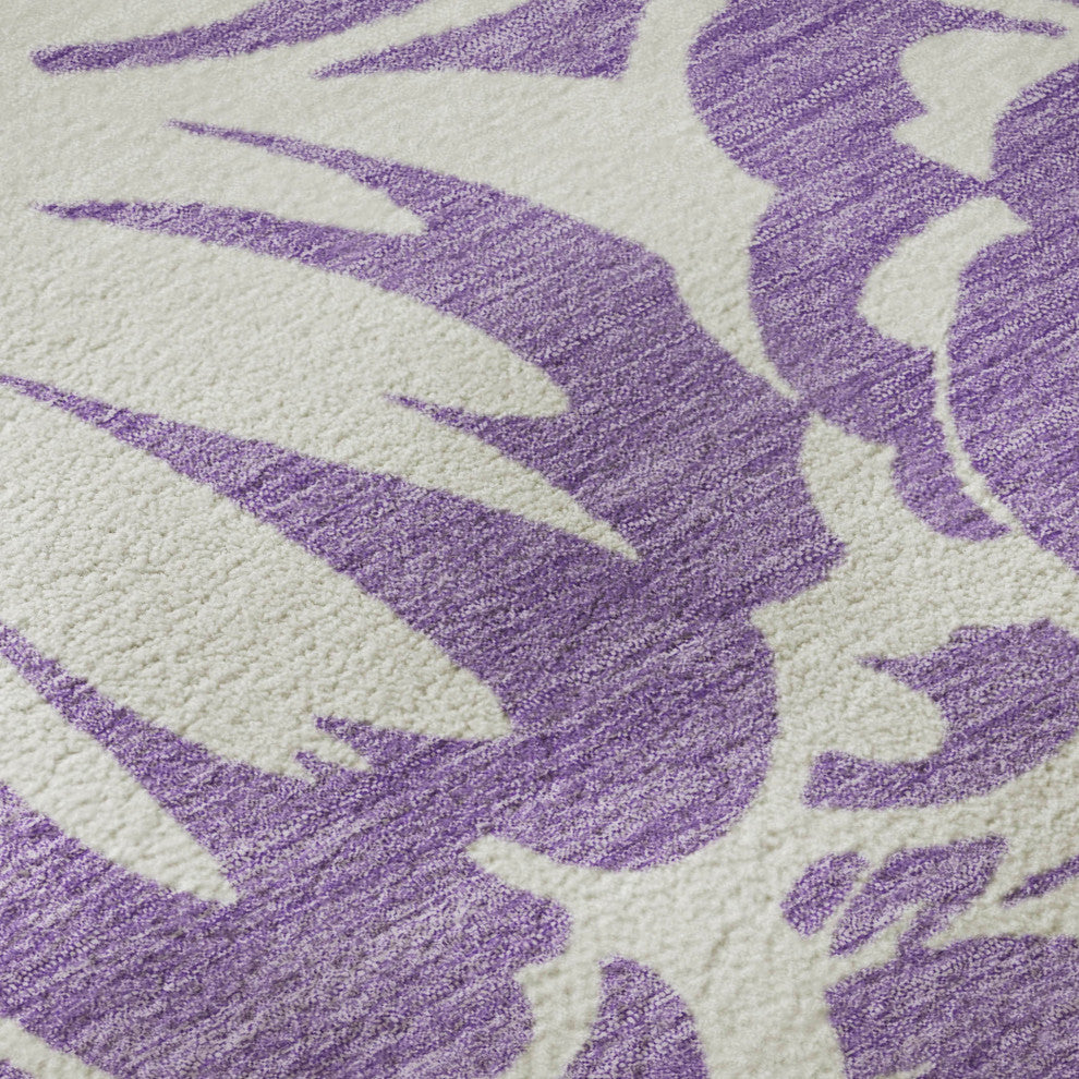 Premium Machine Washable Mayfield AMF551 Purple 9' x 12' Rug