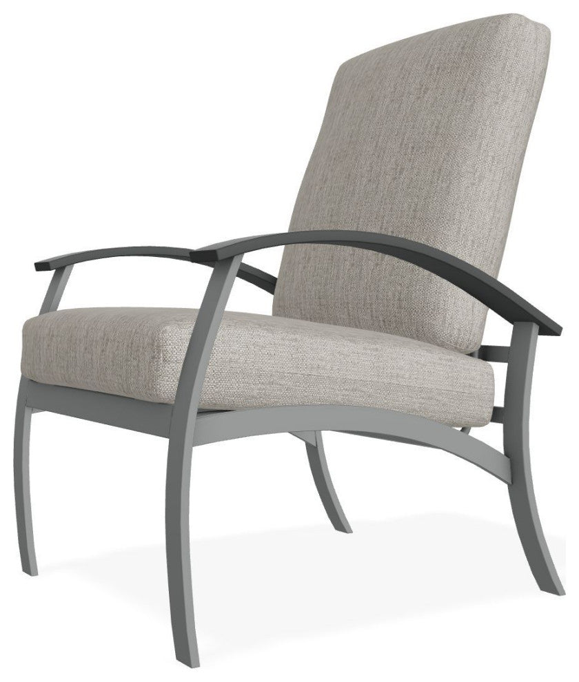 Belle Isle Cushion Deep Seating Outdoor Armchair, Thatch Ash/Graphite