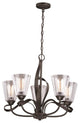 Cinta 5L Chandelier Oil Rubbed Bronze