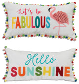 Set of 2, Assorted 20" Spring Pillows