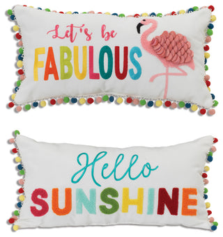 Set of 2, Assorted 20" Spring Pillows