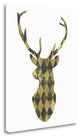 "Diamond Deerhead" By Tara Moss, Giclee Print on Gallery Wrap Canvas