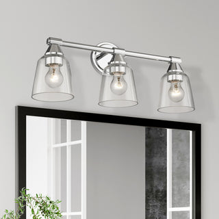 Catania 3-Light Polished Chrome Vanity Sconce
