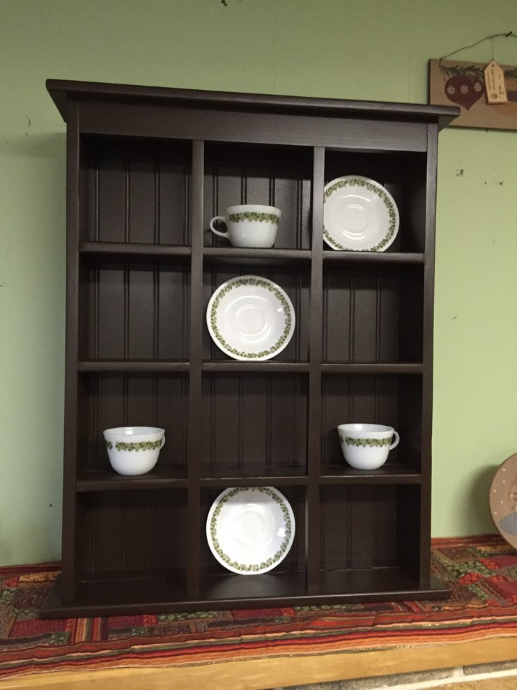 Tea Cup and Saucer Plate Rack and Kitchen Display Shelf Counter Top or Wall Hang