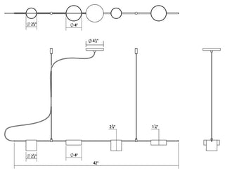 Sonneman 2884 Counterpoint 42"W Integrated LED Suspension Linear - Satin White