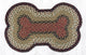 Earth Rugs DB-19 Burgundy / Mustard Large Dog Bone 18" x 28"