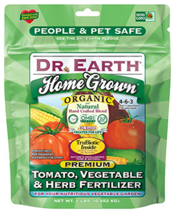 Dr. Earth 73416 Home Grown Tomato Vegetable and Herb Fertilizer, 1 Lb