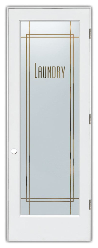 Laundry Door - Ultra Laundry - Primed - 30" x 84" - Knob on Left - Pull Open
