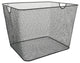 Silver Mesh Open Bin Storage Basket Organizer 2040