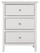 Daniel 3-Drawer Nightstand (25 in. H x 19 in. W x 15 in. D), White