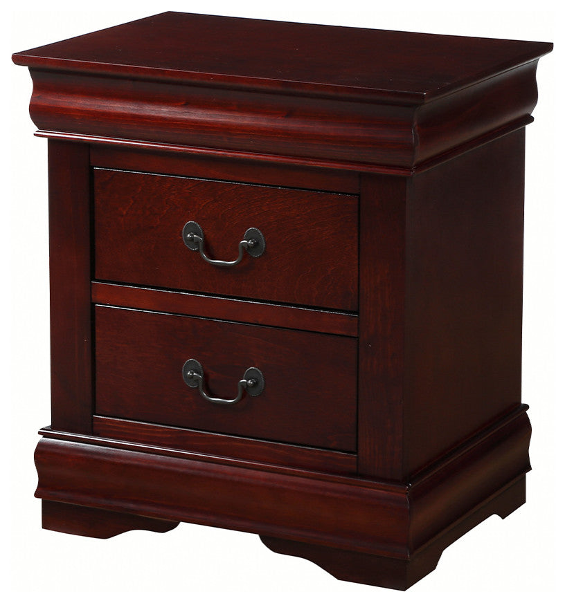 Acme Louis Philippe Nightstand Cherry