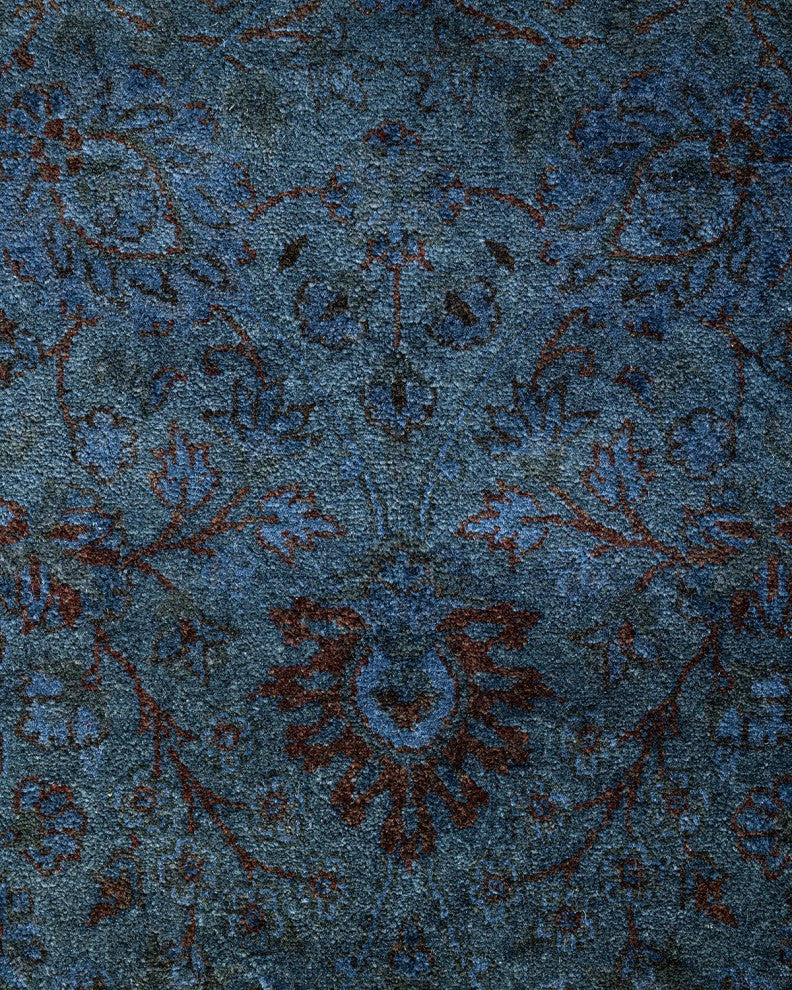 Overdyed, One-of-a-Kind Handmade Area Rug Gray, 4'1"x6'4"