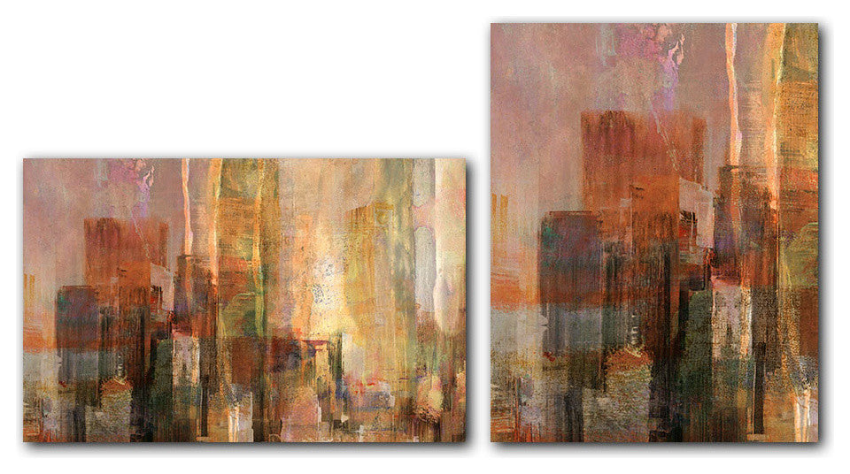Oversized Abstract 2-Piece Canvas Wall Art