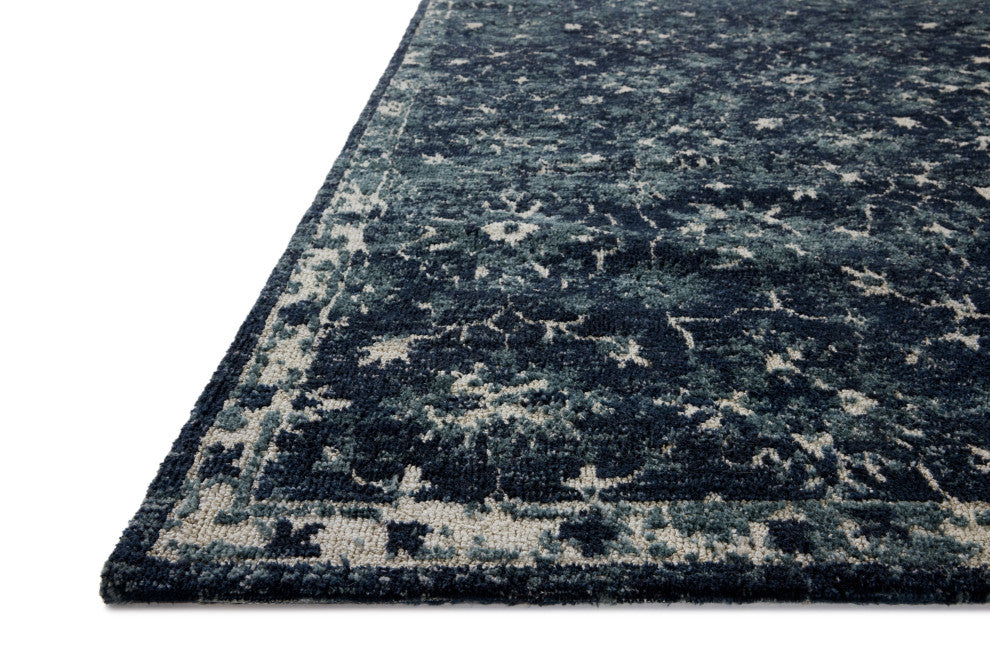 Loloi Percival Navy / Ivory 18" x 18" Sample Rug