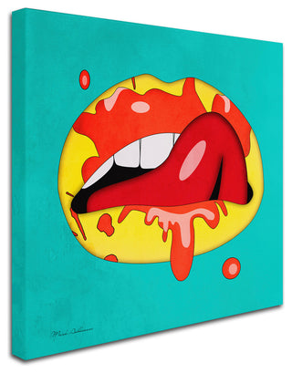 Mark Ashkenazi 'Lips' Canvas Art, 24"x24"