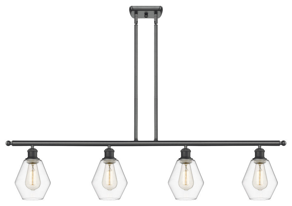 Innovations 516-4I-BK-G652-6-LED 4-Light Island Light, Matte Black