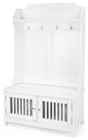 Borya White Hall Tree With Storage