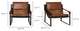 Connor Club Chair Open Road Brown Leather
