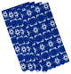 22"x22" Summer Picnic, Geometric Print Napkin, Blue, Set of 4