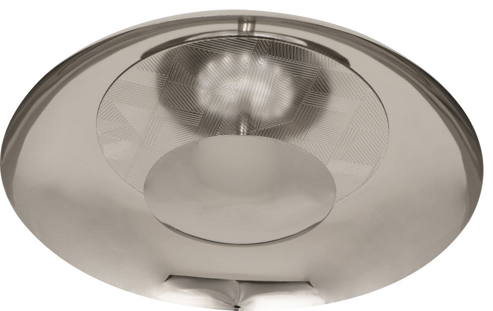 Michael Berman Brut Flushmount, Polished Nickel