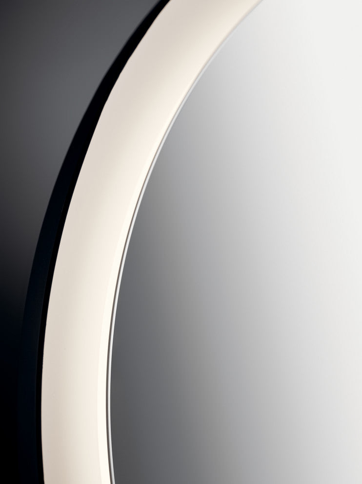 Ryame 31.5" Matte Black Mirror LED