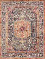 Noori Rug Low-Pile Neal Blue/Rust Rug
