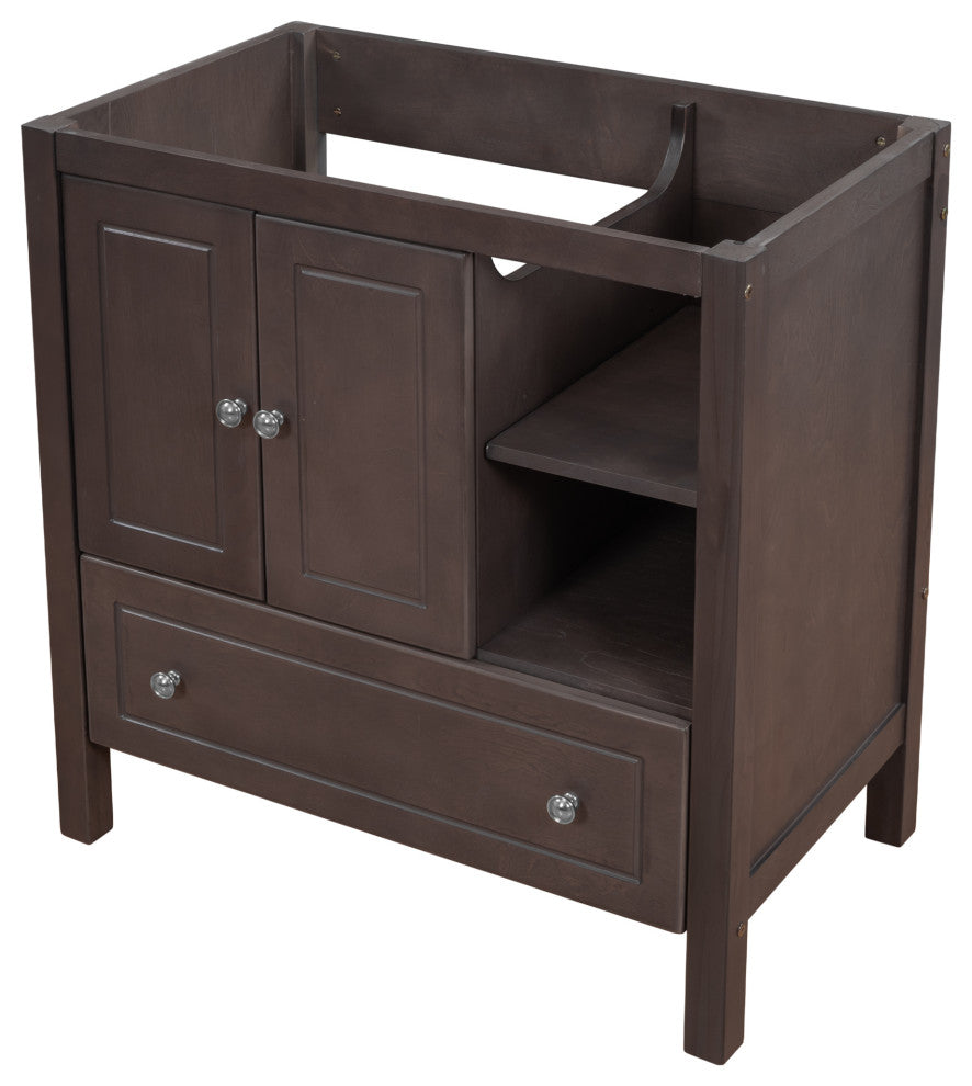 Gewnee 30" Bathroom Vanity Base Only, Brown