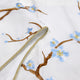Cherry Blossom Embroidery Window Curtain Valance, Light Blue, 19" X 60"
