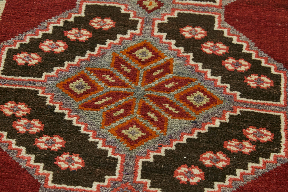 Rug N Carpet - Hand-knotted Turkish 2' 11" x 12' 8" Vintage Runner Rug