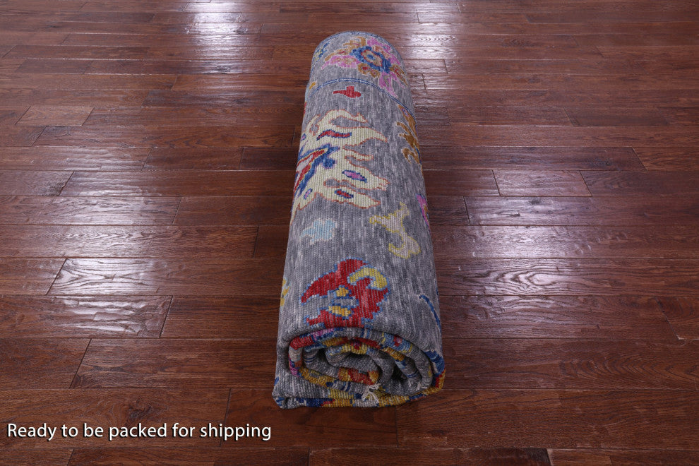 8' 3" X 9' 11" Hand Knotted Turkish Oushak Wool Rug - Q14842