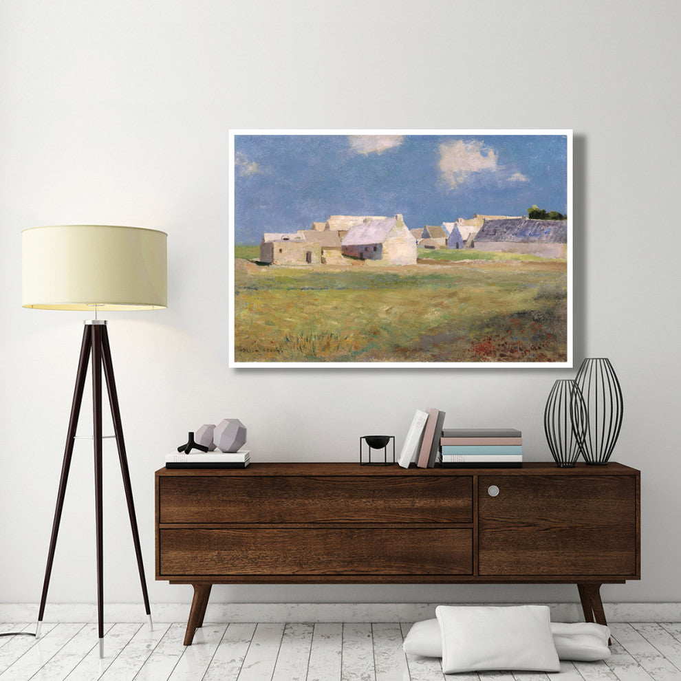 "Breton Village, 1890" Digital Paper Print by Odilon Redon, 62"x42"