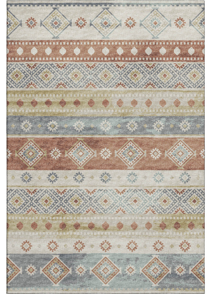 Addison Premium Washable Mayfield AMF118 Multi 3' x 5' Rug