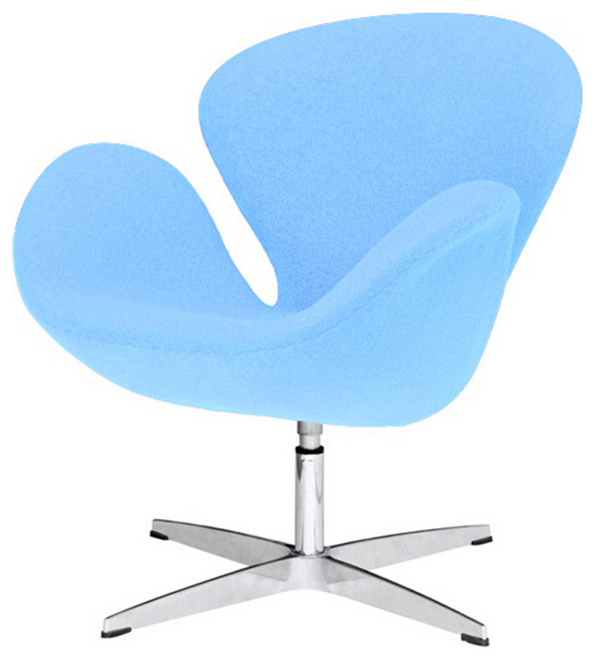 Modern Classics Swan Chair Fabric, Light Blue