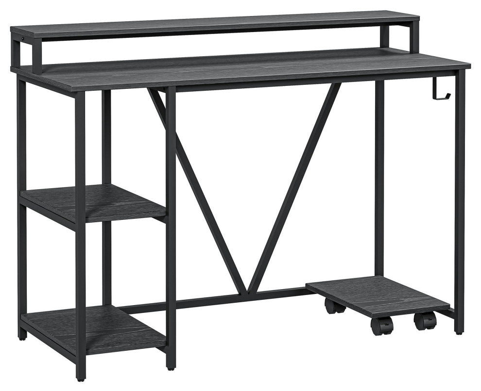 Techni Mobili Industrial Black Writing Desk