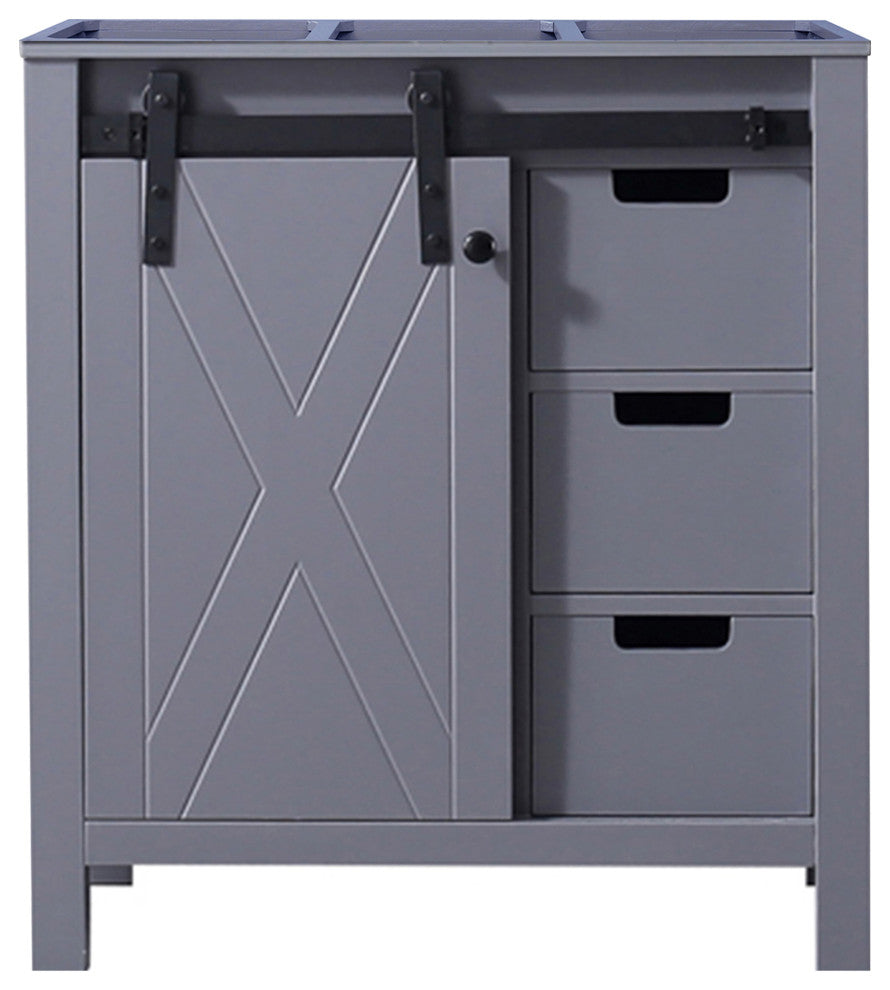 Marsyas 30" Dark Gray Bathroom Organiser Bath Storage Vintage Vanity Cabinet