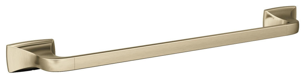 Amerock Highland Ridge Transitional Towel Bar, Golden Champagne, 18" Center-to-C