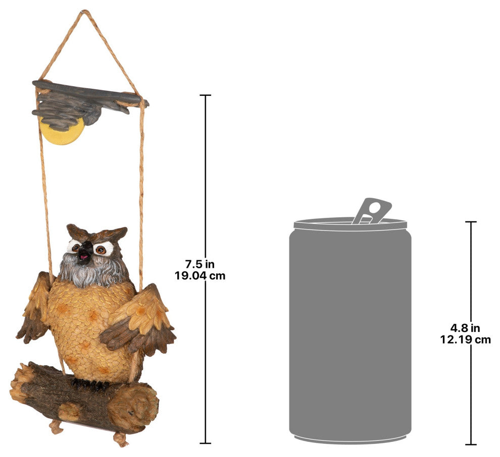 Howie the Hoot Owl Swinging Sculpture
