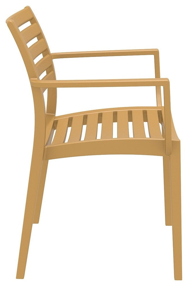 Compamia Artemis Outdoor Dining Armchairs - Set of 2, Teak Brown