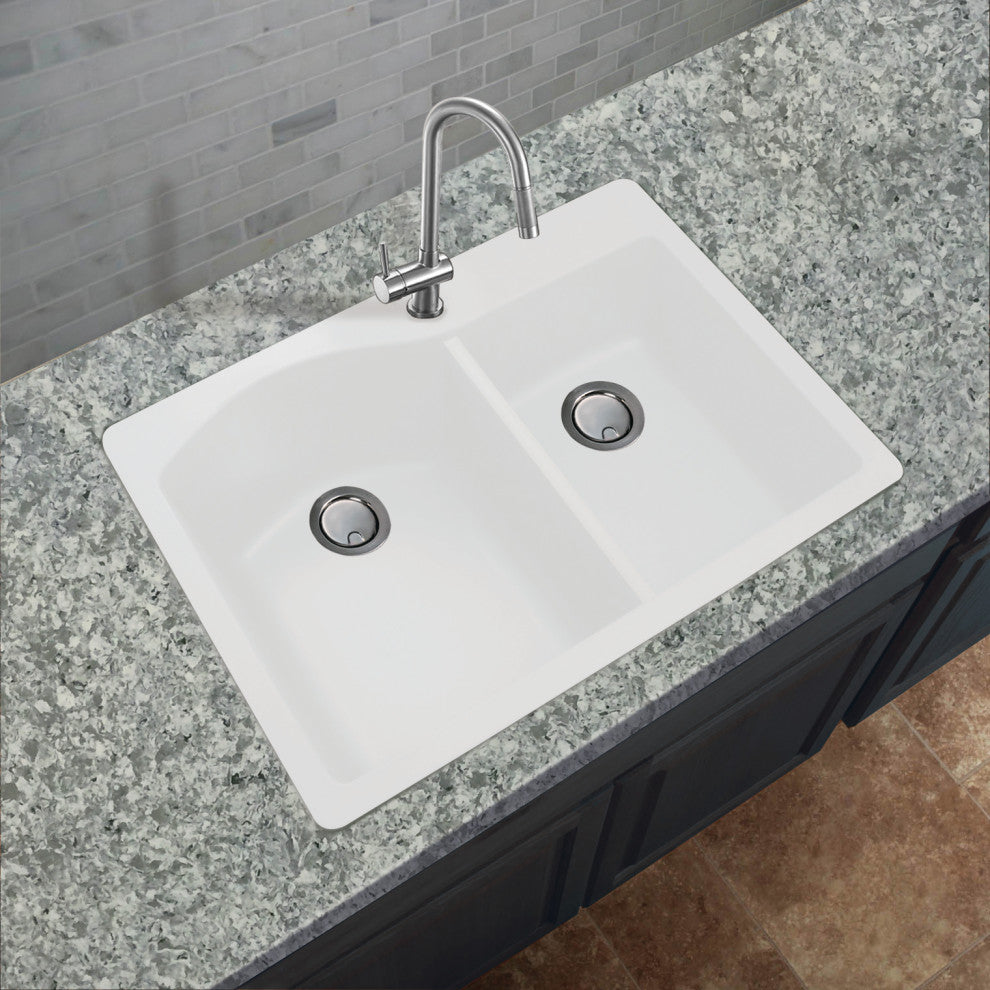 Aversa Granite 33" Drop" Kitchen Sink Kit
