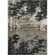 KAS Luna 7121 Silver Charcoal Eclipse Area Rug, 6'x9'